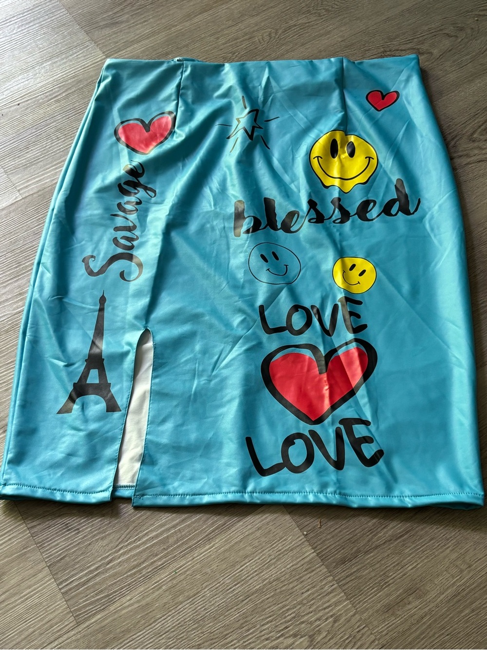 Thrill Bright Teal Swim Top with Black Label